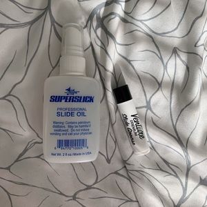 Trombone slide oil and grease